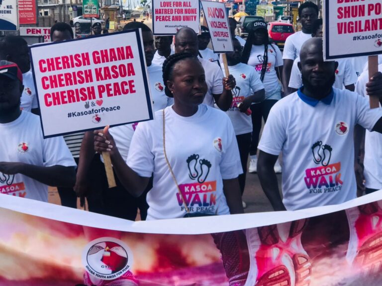 KASOA WALK FOR PEACE : The Bad Image Painted About Kasoa Is Not The Reality